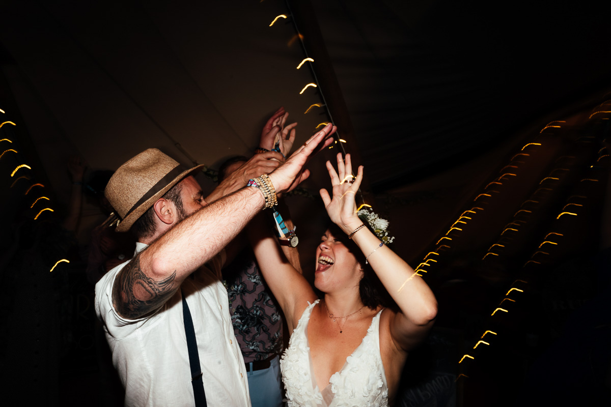 wedding couple on dance floor